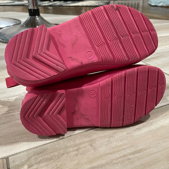 EUC Hunter x Target pink ankle rain boots - Sz 8 - Picture 5 of 5
